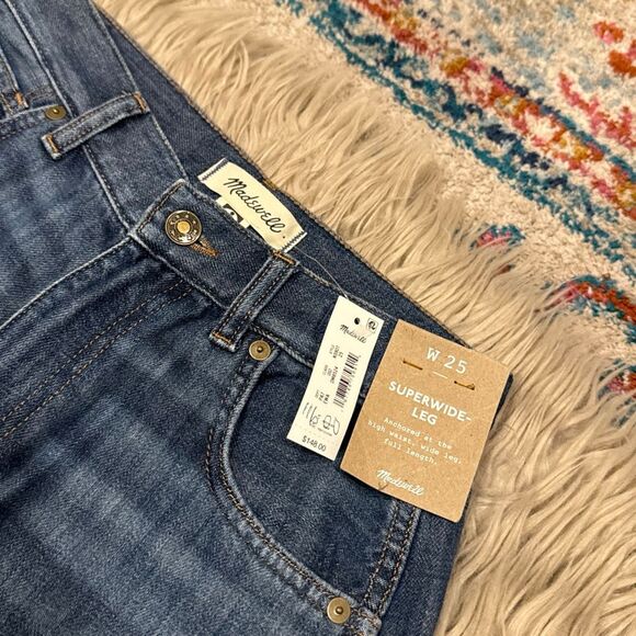 NWT Madewell superwide-leg jeans size 25 - Picture 2 of 4
